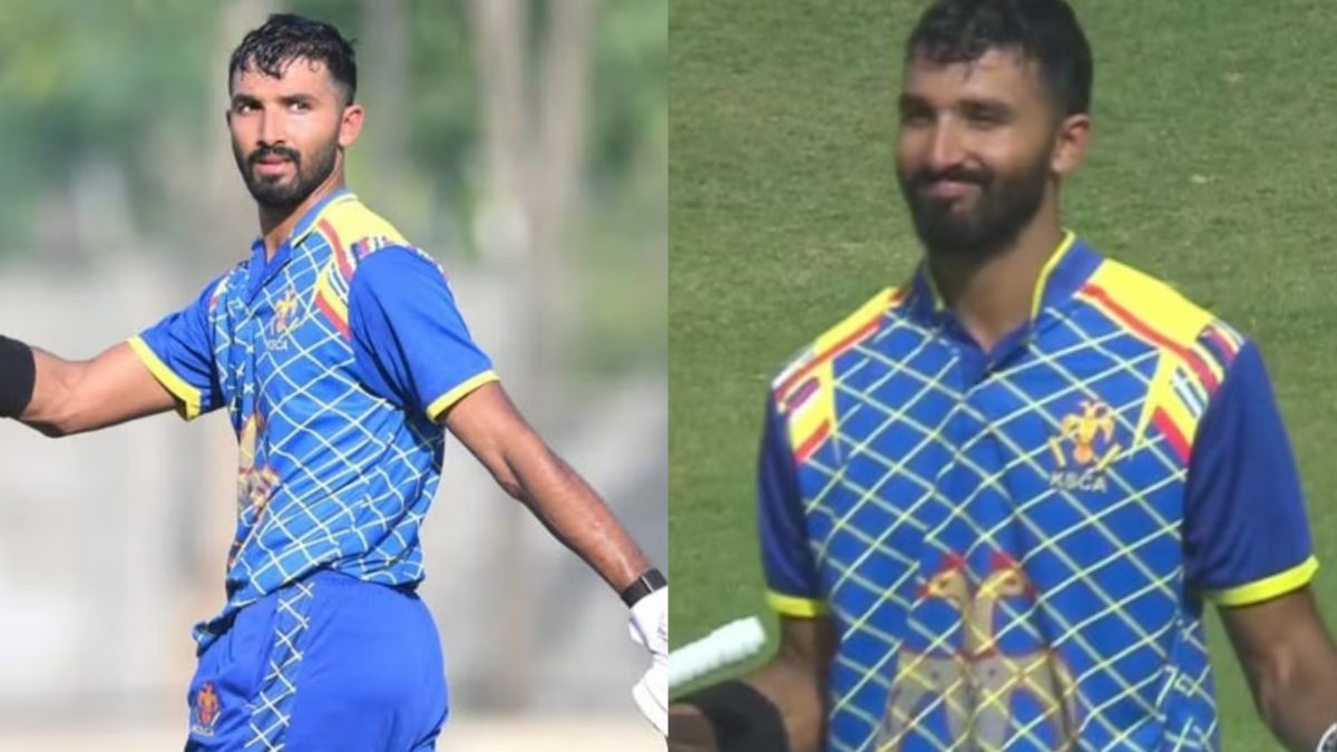 This player's bat shows no signs of slowing down in the Vijay Hazare Trophy, having scored his fourth century in the last five innings.