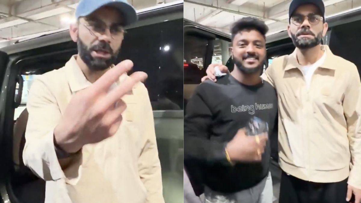 The world's luckiest fan, Virat Kohli himself invited him and got his photo clicked.