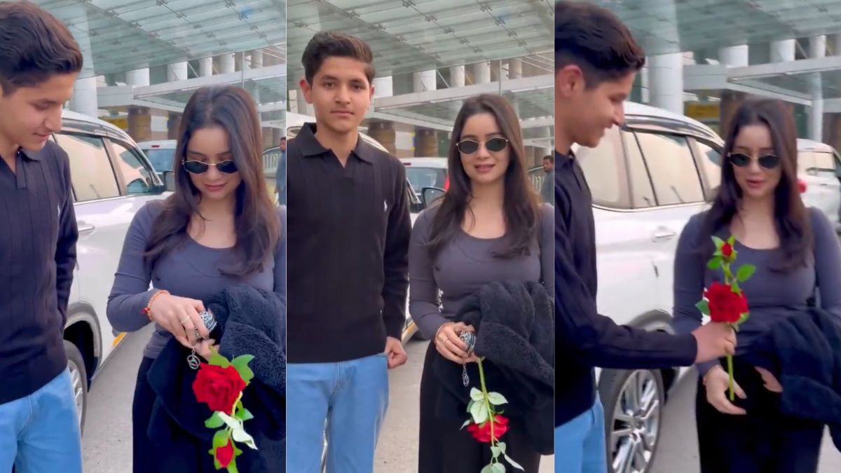 At the airport, a boy proposed to Sara Tendulkar with a rose ring, and Sachin's daughter's reaction went viral.