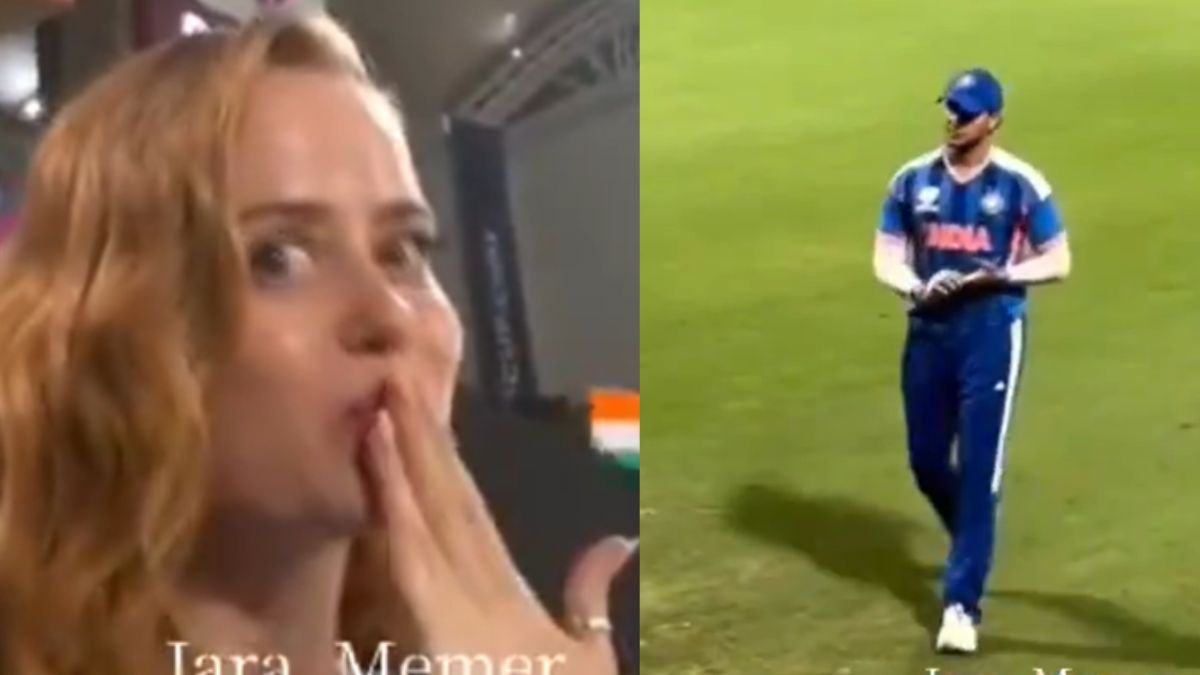 During a warm-up match, Abhishek Sharma was proposed to by a beautiful girl; the video of the moment went viral.
