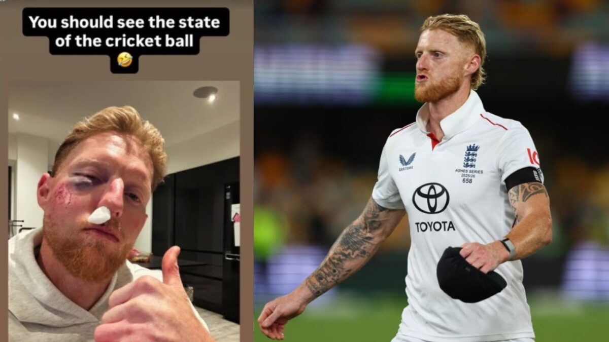 Ben Stokes के साथ अनहोनी! अभ्यास के दौरान गेंद लगने से बिगड़ा चेहरा, नाक-आंख सब हुई बेहाल