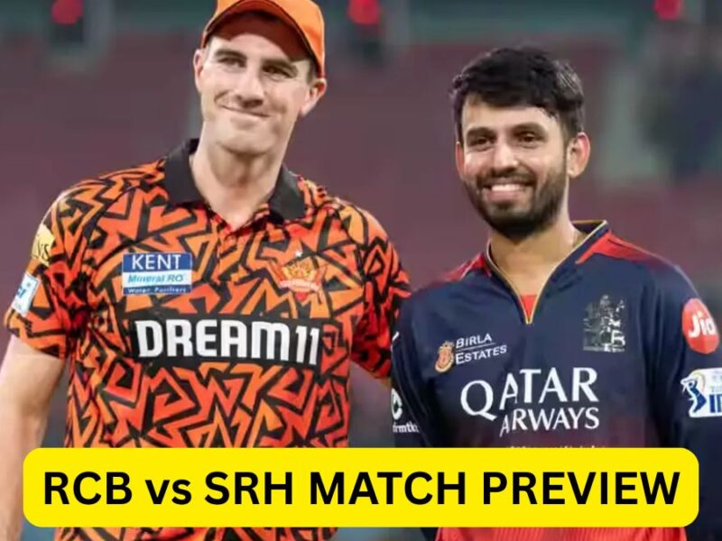 RCB vs SRH, MATCH PREVIEW: कौन जीतेगा मैच? प्लेइंग 11, पिच, स्ट्रीमिंग, मौसम, हेड टू हेड, इंजरी डिटेल्स