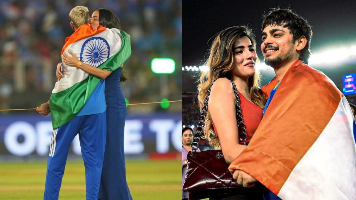 Ishan Kishan kissed gf Aditi Hundia