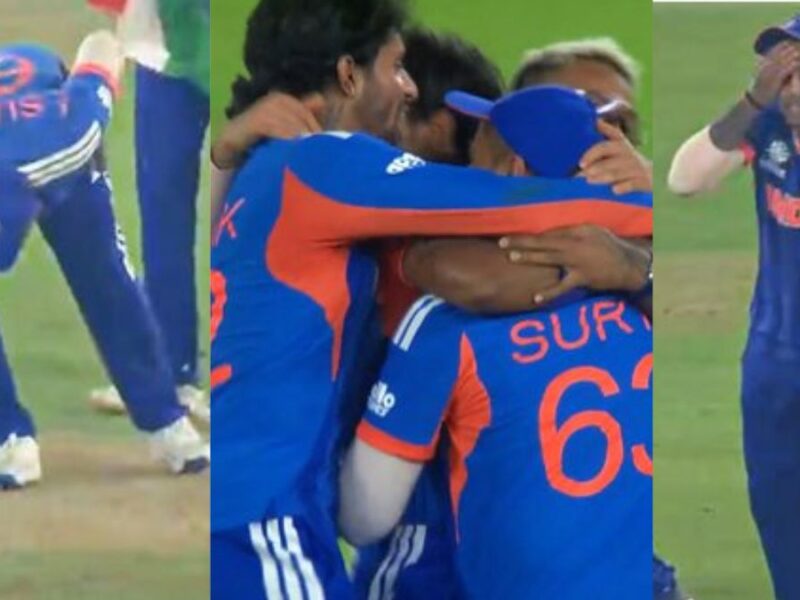 Suryakumar Yadav celebrated the victory by applying the soil from the pitch to his forehead and then kissing it with his lips. The other players were not far behind.