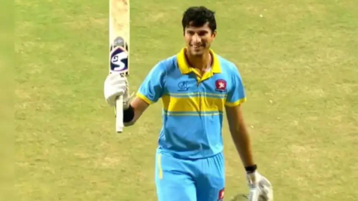 22-year-old explosive opening batsman Aarya Desai made history on the 20th by playing an innings of 193 runs in the Surat Cricket League 2026.