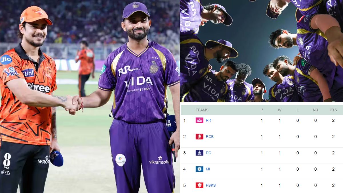 IPL 2026 Points Table: KKR's Playoff Worries Mount; SRH Left Scratching Their Heads Despite a Win; These Teams Feature in the Top 5.