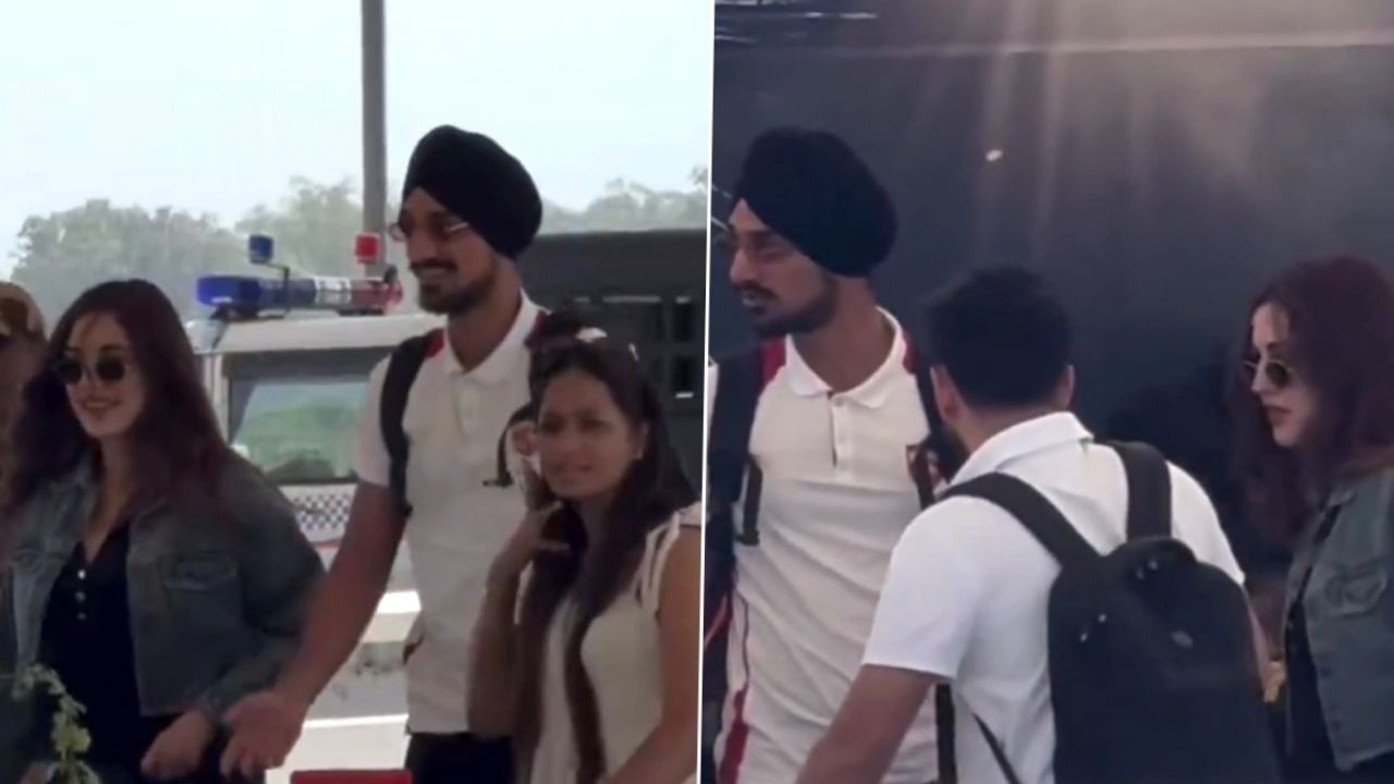 Arshdeep Singh और समरीन कौर पहली बार साथ स्पॉट, कैमरे में कैद हुआ दोनों का रोमांटिक अंदाज