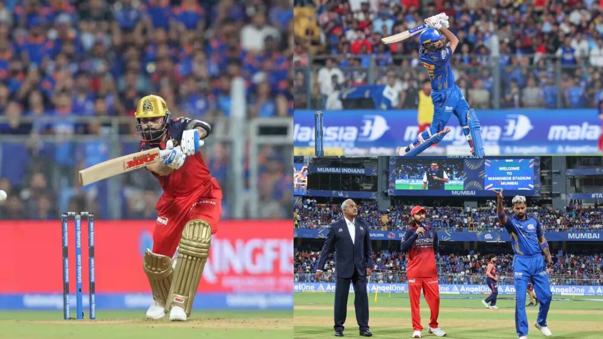 विराट कोहली ने रचा इतिहास, रोहित शर्मा के नाम भी दर्ज हुई बड़ी उपलब्धि, MI vs RCB मुकाबले में बने 22 जबरदस्त रिकॉर्ड