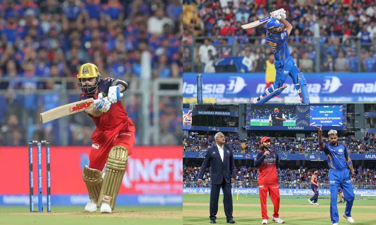 विराट कोहली ने रचा इतिहास, रोहित शर्मा के नाम भी दर्ज हुई बड़ी उपलब्धि, MI vs RCB मुकाबले में बने 22 जबरदस्त रिकॉर्ड