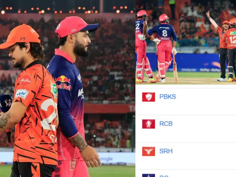 SRH vs RR मैच के बाद IPL 2026 Points Table में हुई उथल-पुथल, हार से राजस्थान को भारी नुकसान, हैदराबाद की बड़ी छलांग