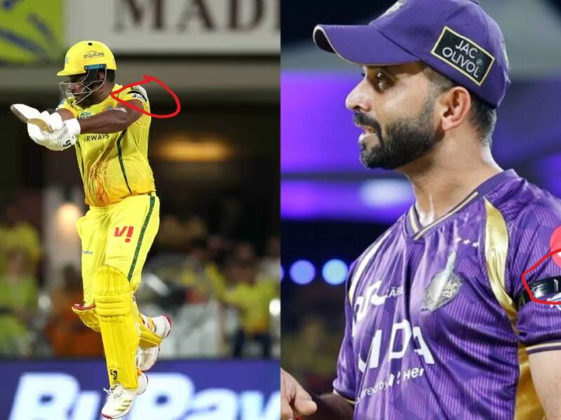 CSK vs KKR मैच में बांह पर काली पट्टी बांधकर क्यों उतरे हैं खिलाड़ी? जानें बड़ी वजह