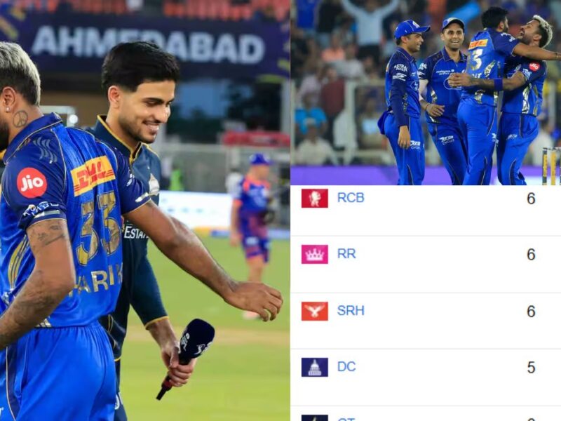 GT vs MI मैच के बाद IPL 2026 Points Table में उथल-पुथल, मुंबई को तीन स्थान का फायदा, गुजरात को हुआ तगड़ा नुकसान