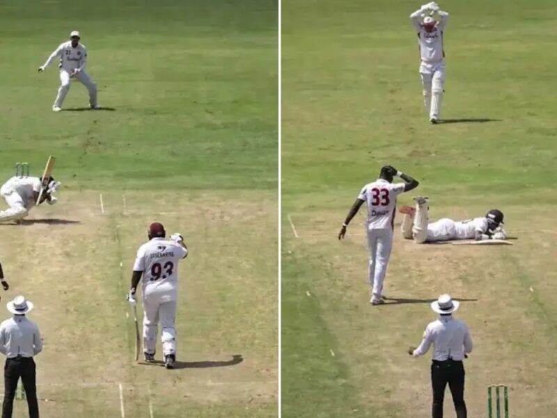 VIDEO: खतरनाक बाउंसर के बाद बिखरा बल्लेबाज, गुस्से में हेलमेट पर निकाली भड़ास, खेलने से किया इंकार