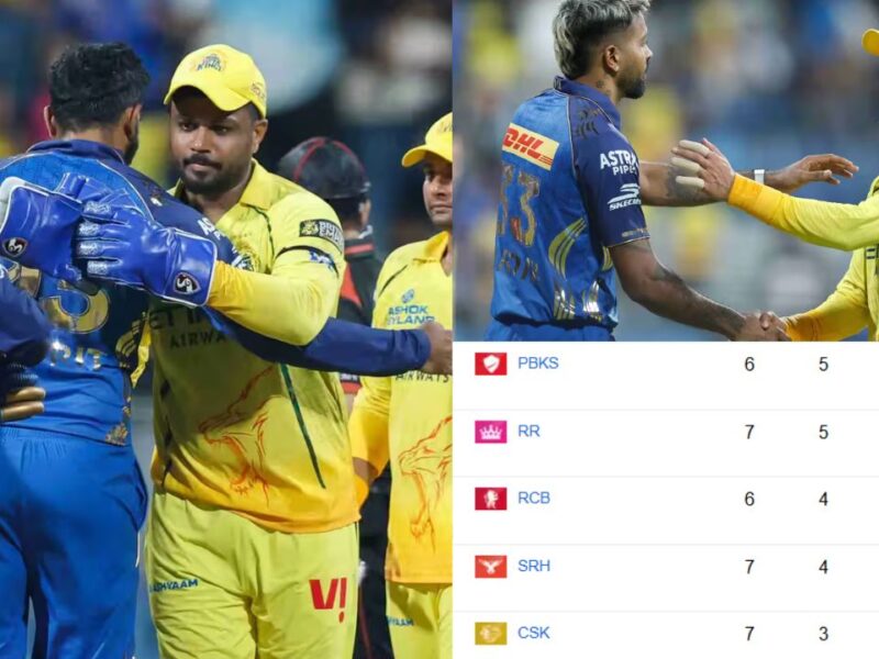 IPL 2026 Points Table Update: MI vs CSK मैच के बाद बड़ा फेरबदल, चेन्नई की जबरदस्त छलांग, मुंबई के साथ-साथ DC और GT को भी लगा झटका
