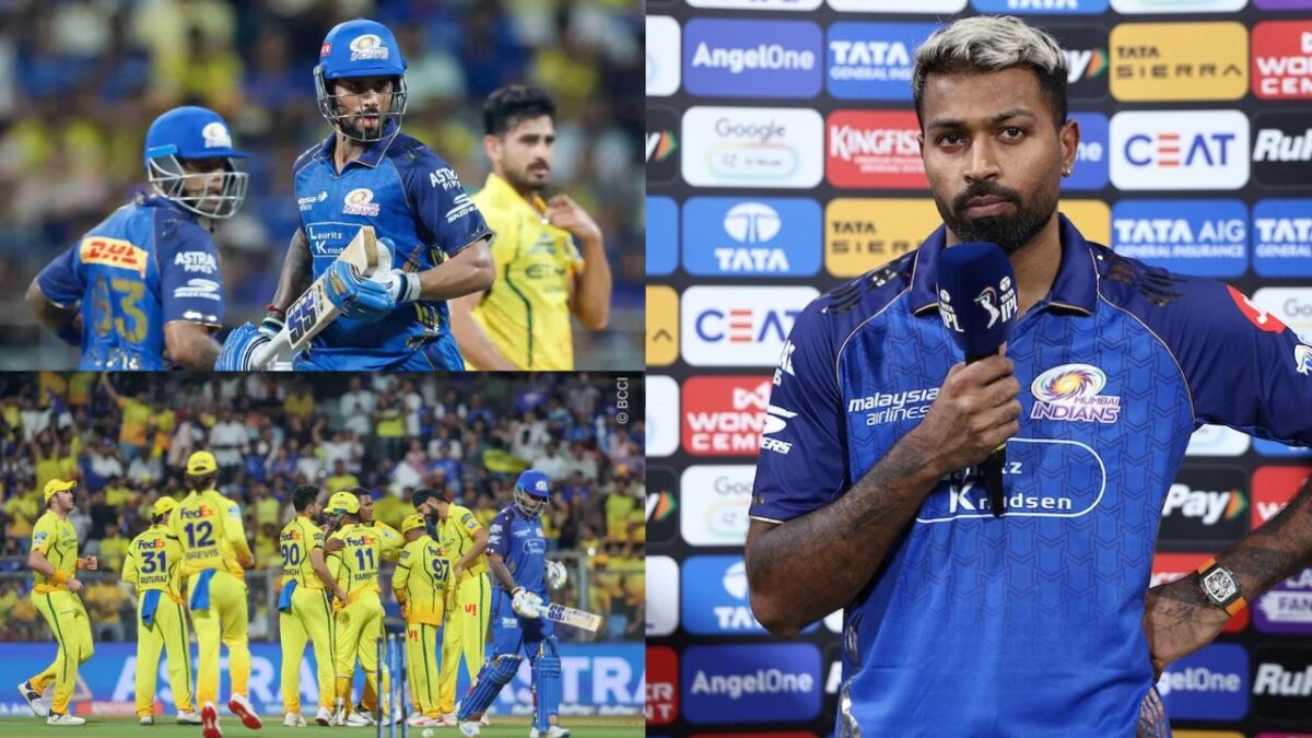 MI vs CSK: चेन्नई के खिलाफ मुंबई की बड़ी हार से Hardik Pandya का फूटा गुस्सा, मुंबई के बल्लेबाजों की लगाई क्लास; अब करेंगे ढेर सारे बदलाव 1