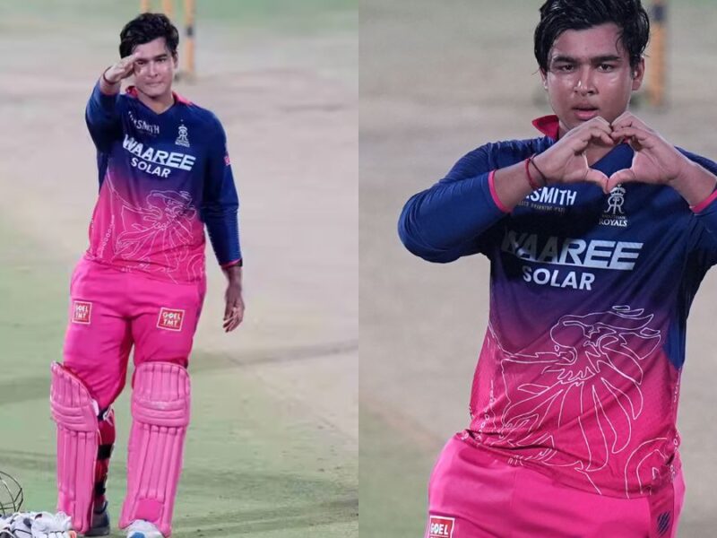 VIDEO: Formed a ‘Heart’ in Mid-Air, Then a Salute… Who Did Vaibhav Sooryavanshi Dedicate It To? Find Out Who That Special Person Is.