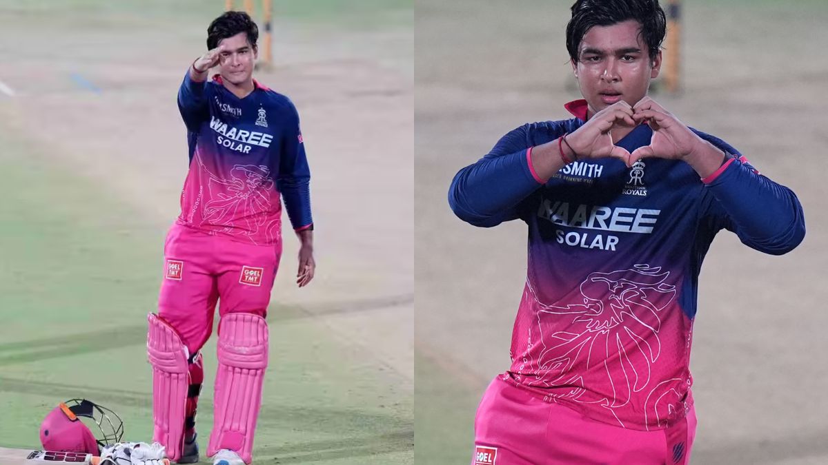 VIDEO: Formed a ‘Heart’ in Mid-Air, Then a Salute… Who Did Vaibhav Sooryavanshi Dedicate It To? Find Out Who That Special Person Is.