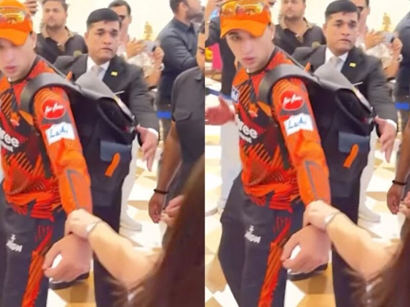 A fan stopped Abhishek Sharma to express their feelings—grabbing his hand right in front of everyone—and the video has gone viral on the internet.