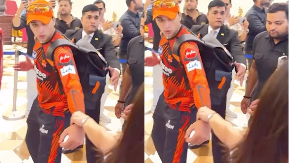A fan stopped Abhishek Sharma to express their feelings—grabbing his hand right in front of everyone—and the video has gone viral on the internet.