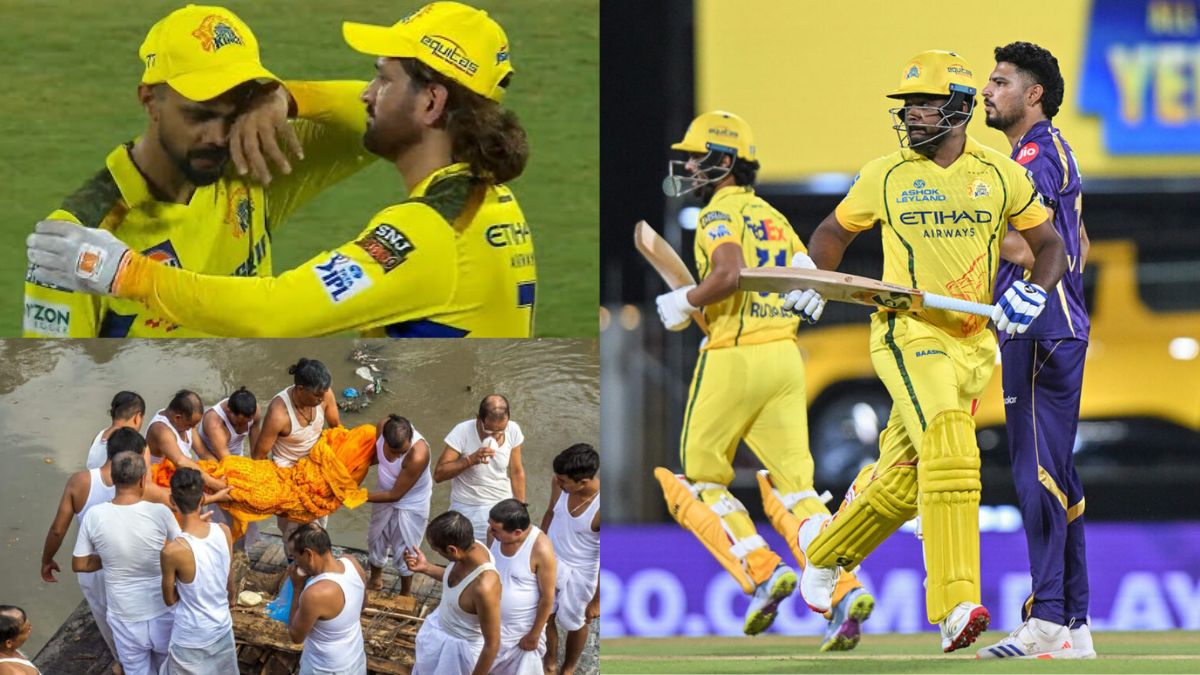 Dhoni and Ruturaj inconsolable with grief; CSK star player's mother passes away.