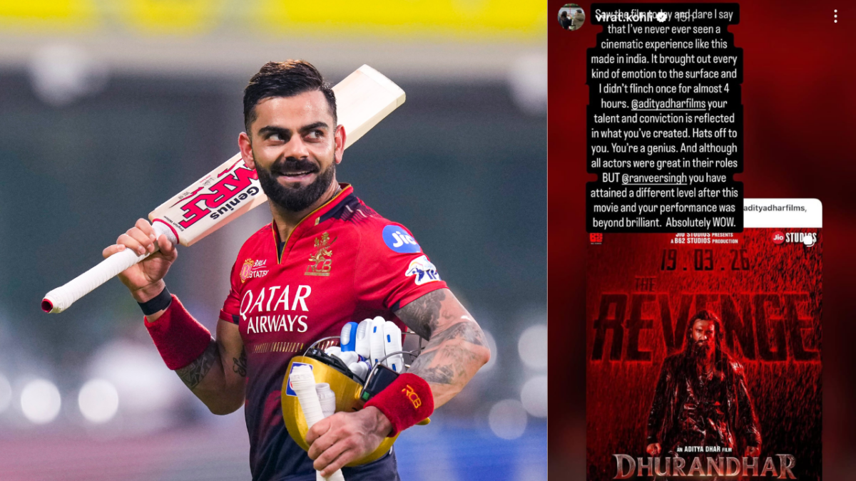 सोशल मीडिया पर वायरल हुई Virat Kohli की स्टोरी, 'धुरंधर द रिवेंज' फिल्म को लेकर दिया बड़ा रिव्यू 1