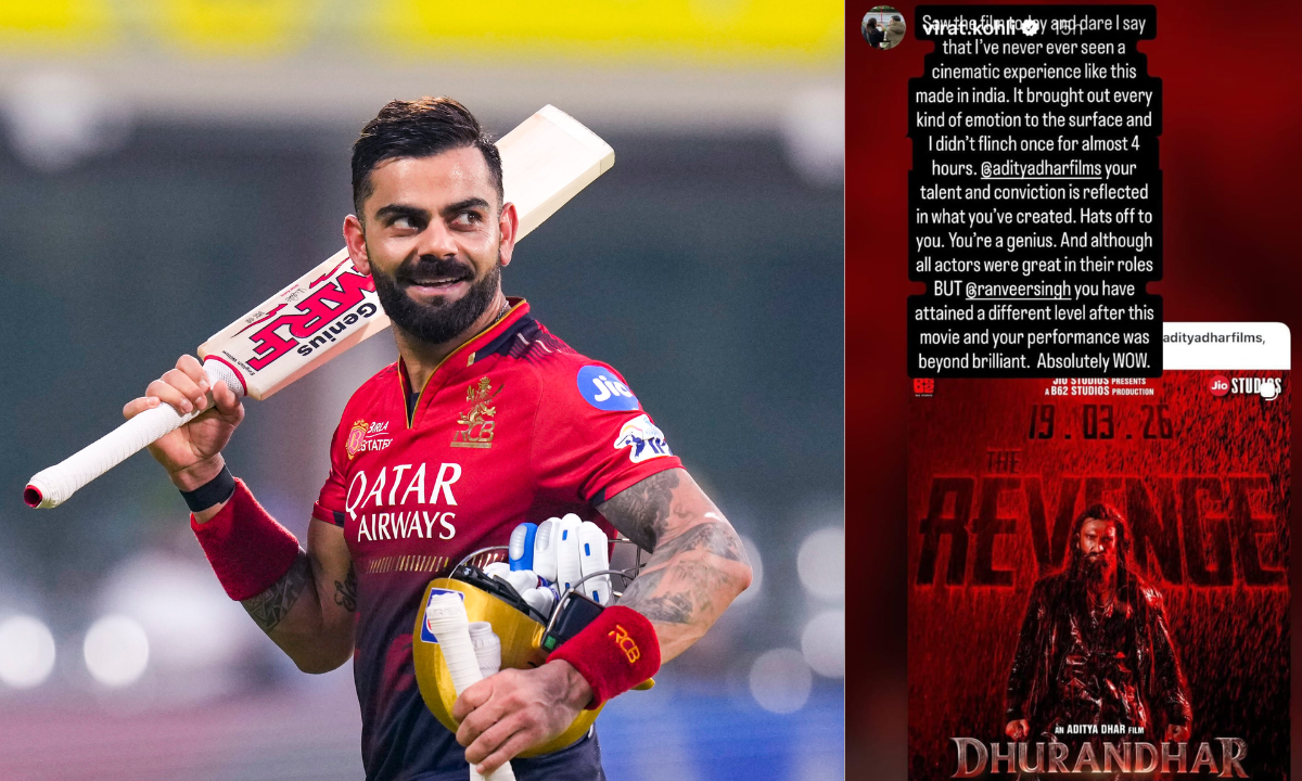 सोशल मीडिया पर वायरल हुई Virat Kohli की स्टोरी, 'धुरंधर द रिवेंज' फिल्म को लेकर दिया बड़ा रिव्यू 3