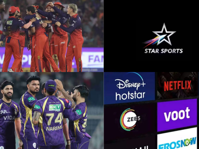 RCB vs KKR मैच कहां आएगा LIVE? टीवी और मोबाइल यूजर्स के लिए पूरी जानकारी