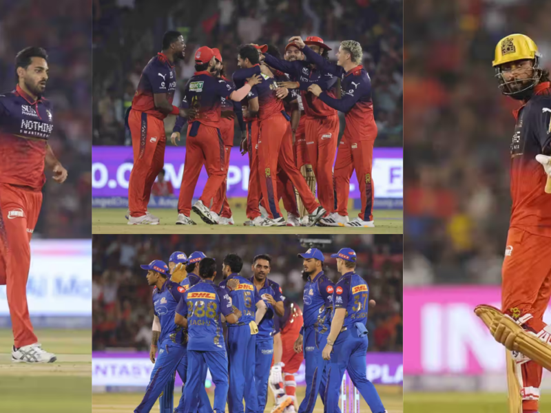 RCB vs MI: भुवी की घातक गेंदबाज़ी और क्रुणाल पंड्या की दमदार पारी से RCB की रोमांचक जीत, मुंबई प्लेऑफ की रेस से बाहर
