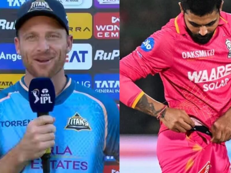 Jadeja and Buttler Face Off in RR vs GT Match; 'Jaddu' Stuns Jos, Declaring: "You're in My Pocket!"