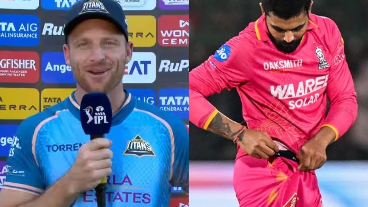 Jadeja and Buttler Face Off in RR vs GT Match; 'Jaddu' Stuns Jos, Declaring: "You're in My Pocket!"