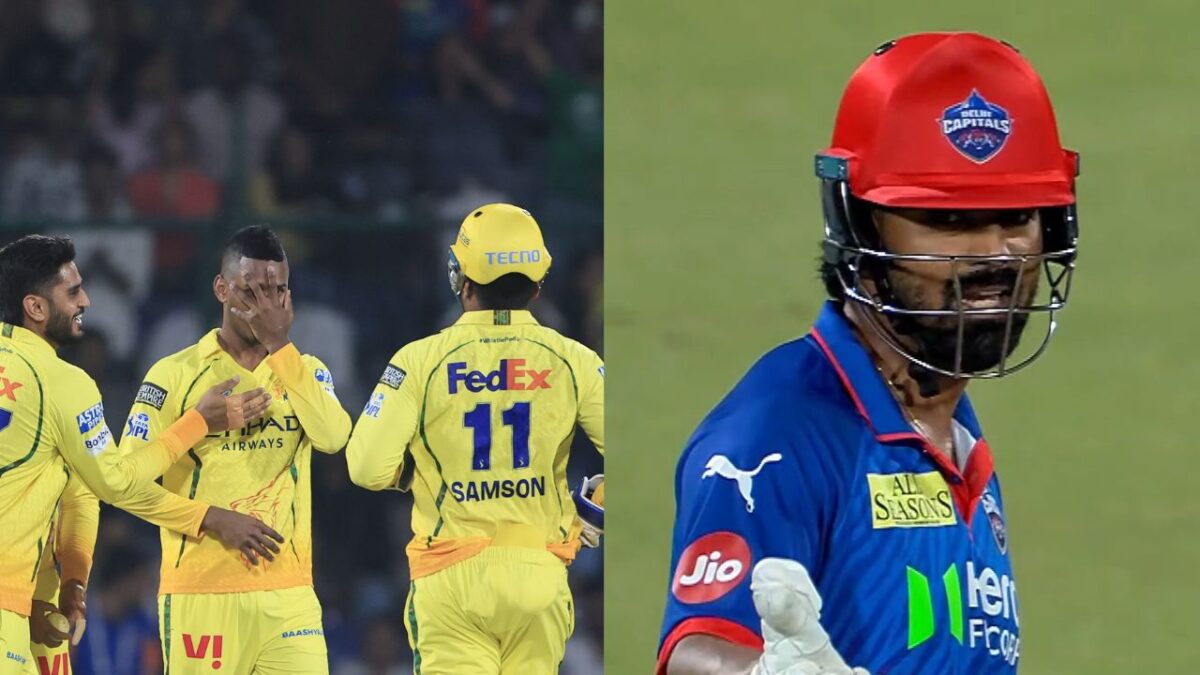 Video: CSK के खिलाफ KL Rahul की बत्ती हुई गुल, छक्का लगाने के प्रयास में गंवाया विकेट; अकील हुसैन का बने शिकार