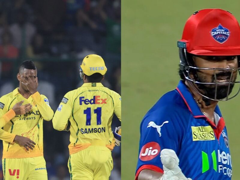 Video: CSK के खिलाफ KL Rahul की बत्ती हुई गुल, छक्का लगाने के प्रयास में गंवाया विकेट; अकील हुसैन का बने शिकार