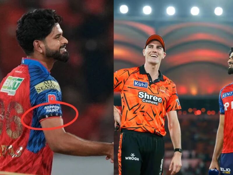 SRH vs PBKS मैच में Punjab Kings के खिलाड़ियों ने क्यों पहनी है बांह पर काली पट्टी, जानें दुखद वजह