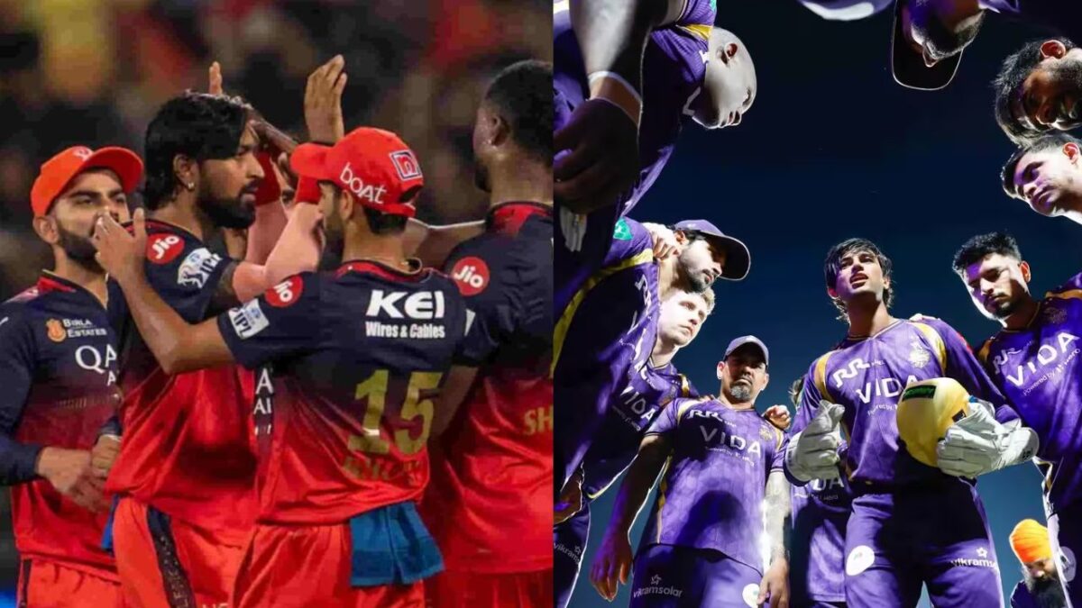 RCB vs KKR मुकाबले के लिए दोनों टीमों की प्लेइंग-XI आई सामने, इम्पैक्ट प्लेयर समेत ये 24 खिलाड़ी खेलेंगे मैच