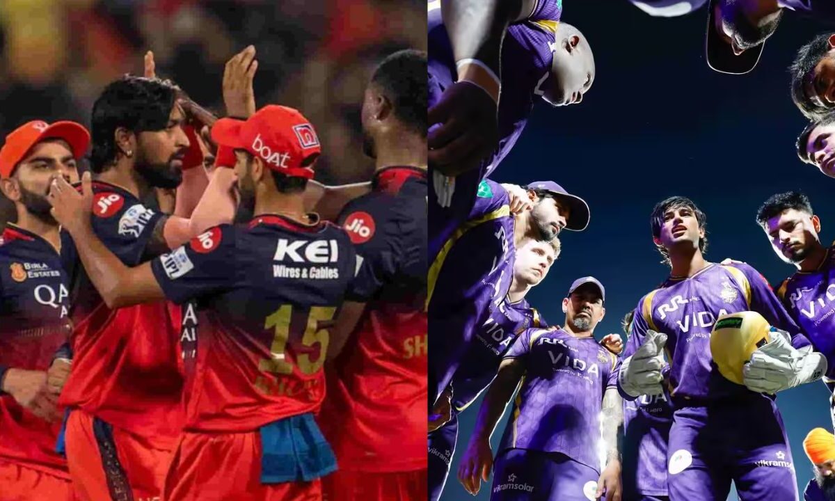 RCB vs KKR मुकाबले के लिए दोनों टीमों की प्लेइंग-XI आई सामने, इम्पैक्ट प्लेयर समेत ये 24 खिलाड़ी खेलेंगे मैच