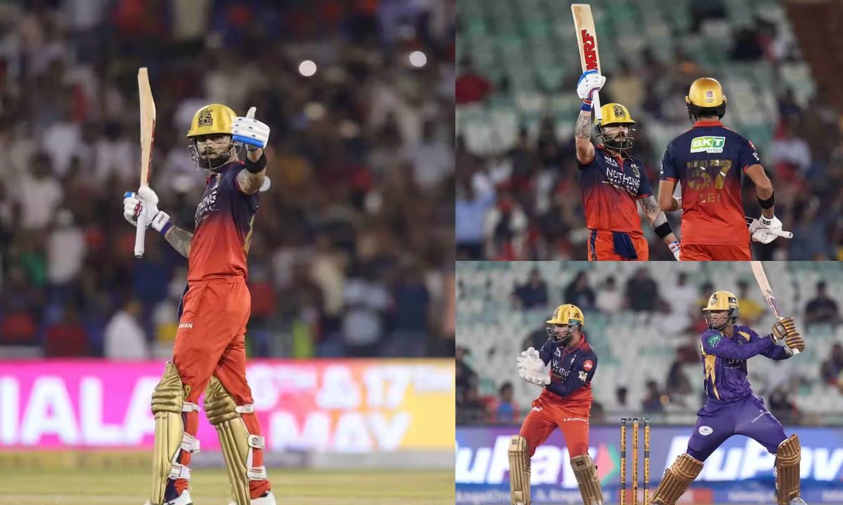 विराट कोहली की शतकीय पारी से RCB vs KKR मैच में आया रिकॉर्ड का सैलाब, बेंगलुरु ने हासिल किया सबसे बड़ा लक्ष्य, रघुवंशी का भी बड़ा कारनामा 1