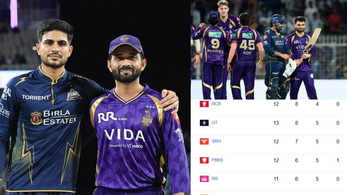 KKR vs GT मैच के बाद IPL 2026 Points Table: गुजरात को लगा दोहरा झटका, कोलकाता को जबरदस्त फायदा; अन्य टीमों की बढ़ी टेंशन 1