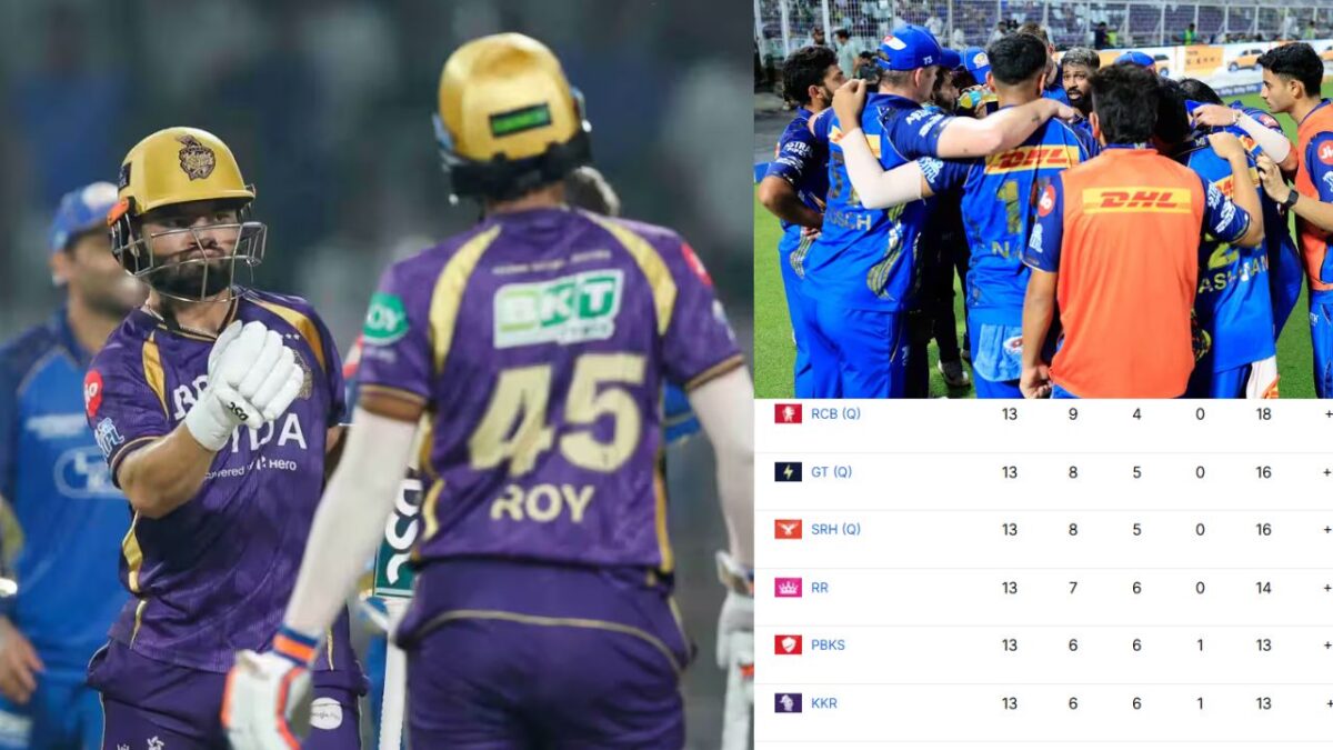 KKR vs MI मैच के बाद IPL 2026 Points Table, कोलकाता की जीत से मची उथल-पुथल, CSK और DC को लगा बड़ा झटका; मुंबई का खराब हाल जारी