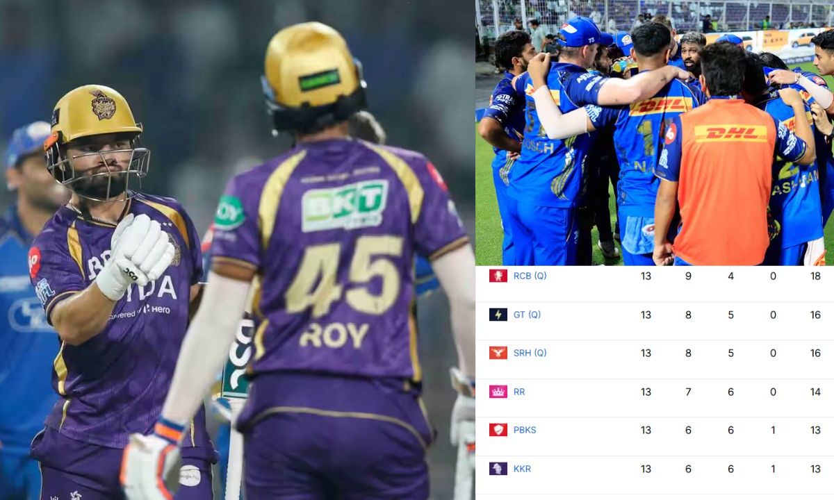 KKR vs MI मैच के बाद IPL 2026 Points Table, कोलकाता की जीत से मची उथल-पुथल, CSK और DC को लगा बड़ा झटका; मुंबई का खराब हाल जारी