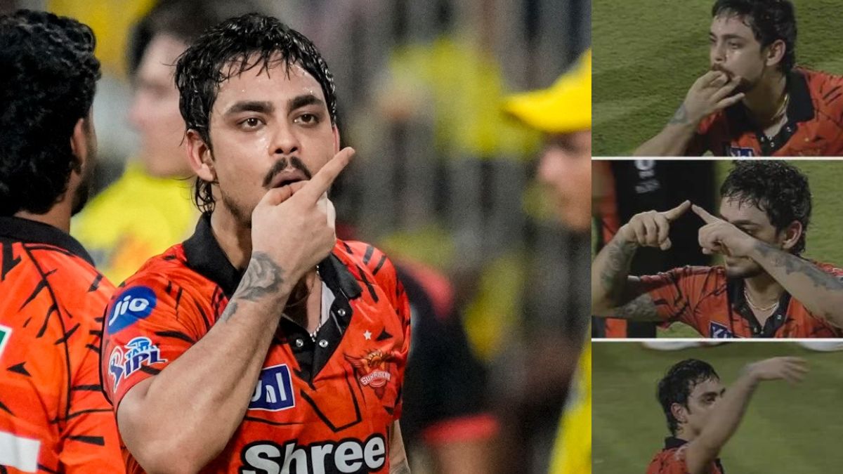 Swept up in the victory celebrations, Ishan Kishan got carried away; he teased CSK fans by gesturing for them to whistle, saying, "Come on, get out of here..."